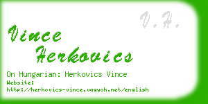 vince herkovics business card